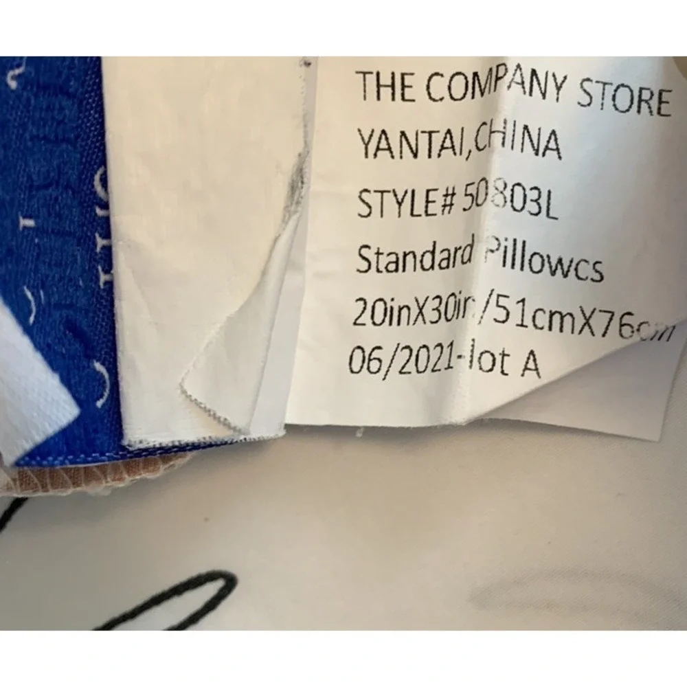 Company Store Kennel Club Dog Print Standard Pillow Sham Case 20 x 30 EUC